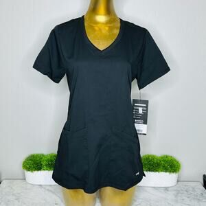 Grey's Anatomy Spandex Stretch Antimicrobial Serena 3 Pocket V-Neck Top